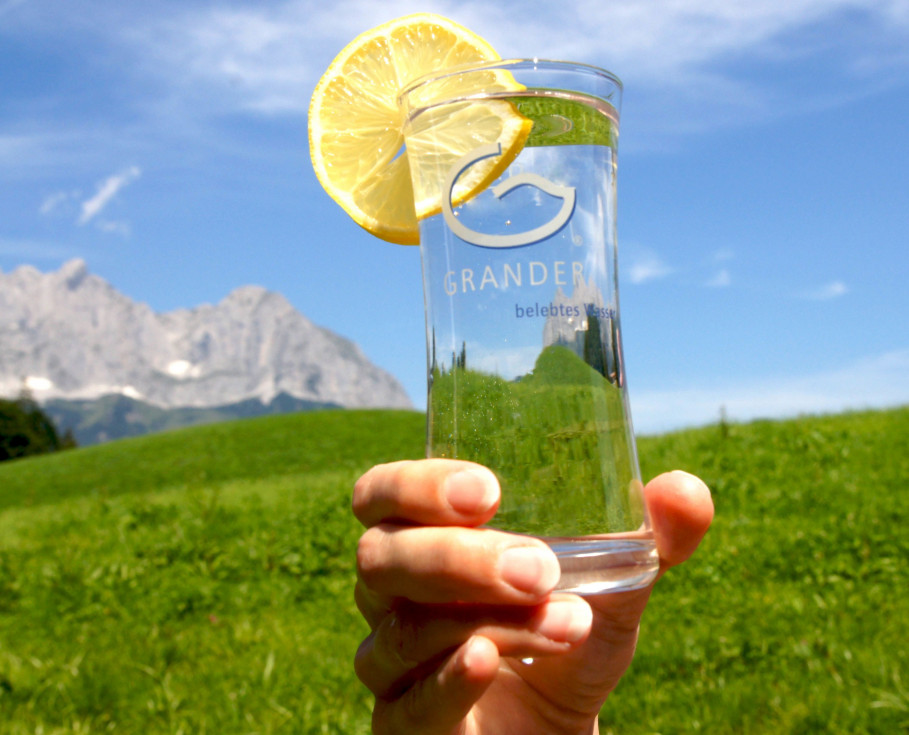 El agua GRANDER significa disfrute y bienestar