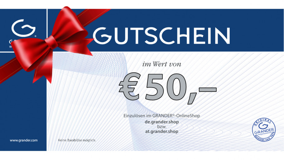 GRANDER-Gutscheine – das perfekte Weihnachtsgeschenk