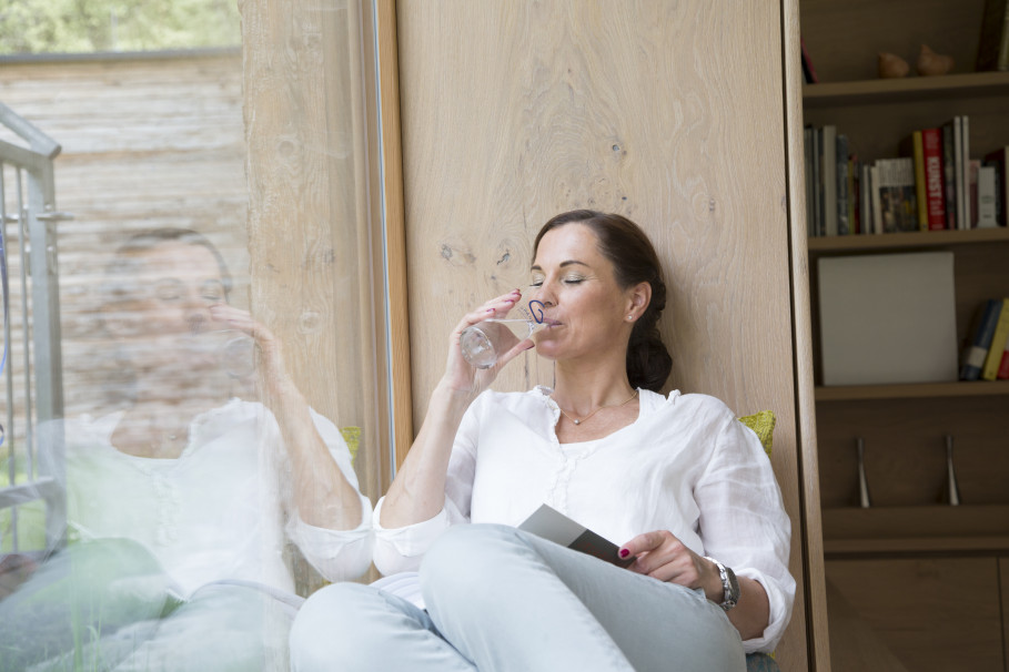 Belebtes Wasser ist ein Teil des allgemeinen Wohlbefindens