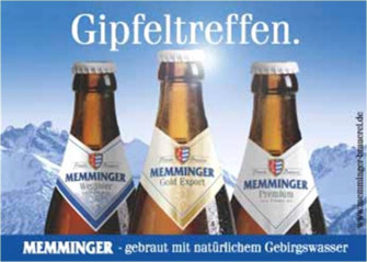 Memminger Bier - Edler Tropfen